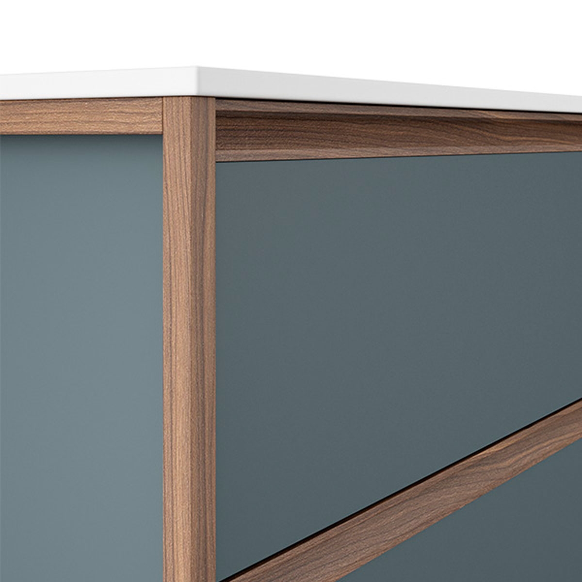 Boden, Badezimmermöbel, 2 Schubladen und 1 Tür mit Waschbecken auf der Arbeitsplatte, 100 cm breit, Model Icon8