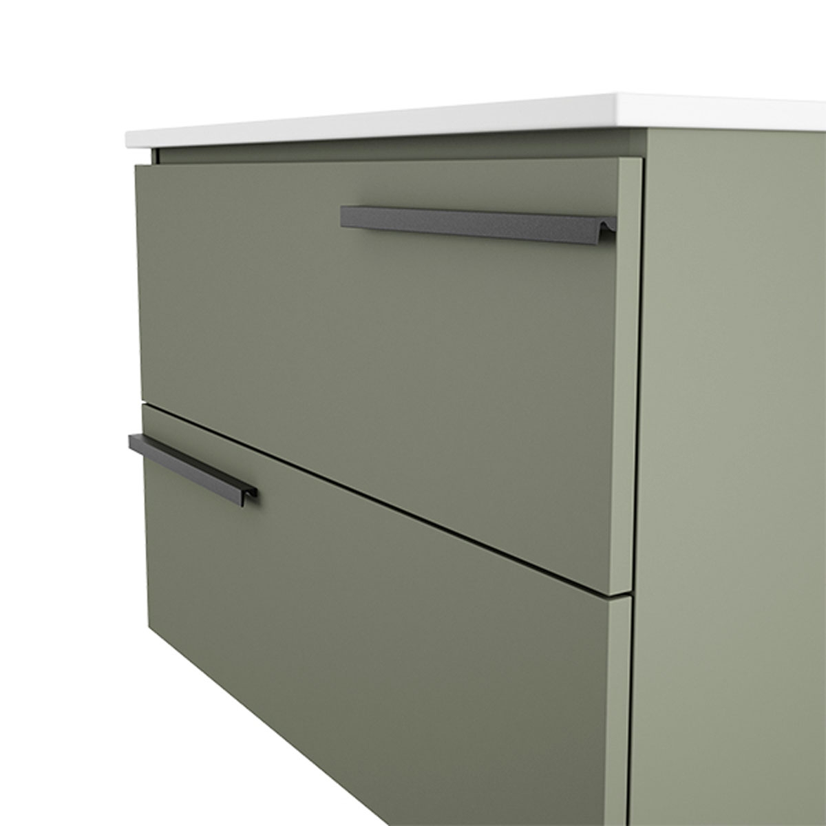 Suspended bathroom furniture with 2 drawers with integrated sink Model Scala13