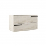 Suspended bathroom furniture with 2 drawers with integrated sink Model Scala17