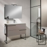 Floor standing bathroom furniture with 2 drawers with integrated sink Model Scala3