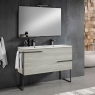 Floor standing bathroom furniture 2 drawers with integrated sink Model Scala4