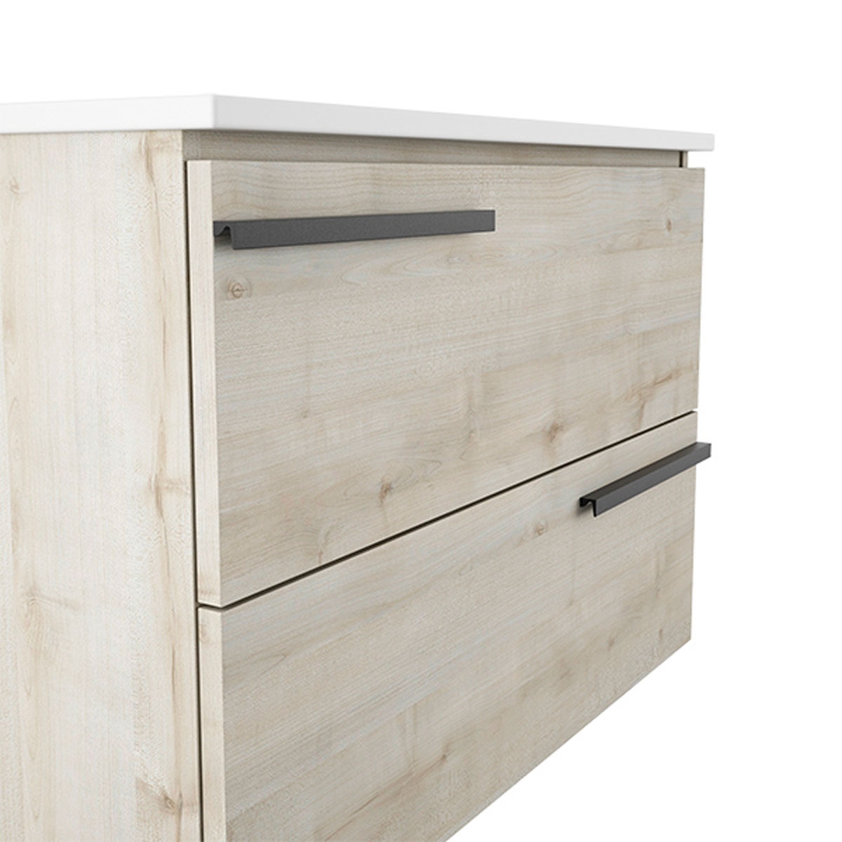 Mueble de baño de pie de suelo 2 cajones con lavabo integrado Modelo Scala0