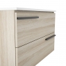 Bodenstehende Badezimmermöbel 2 Schubladen mit integriertem Waschbecken Modell Scala14