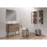 Mueble de baño de piie de suelo 2 cajones con lavabo integrado Modelo Scala5
