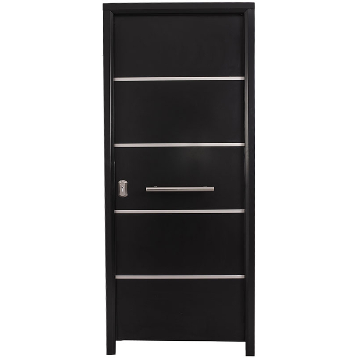 Verona Inox preto porta blindada