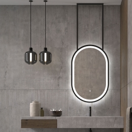 Boracay - Miroir Avec Cadre En Métal Et 160 CCT Led/m2
