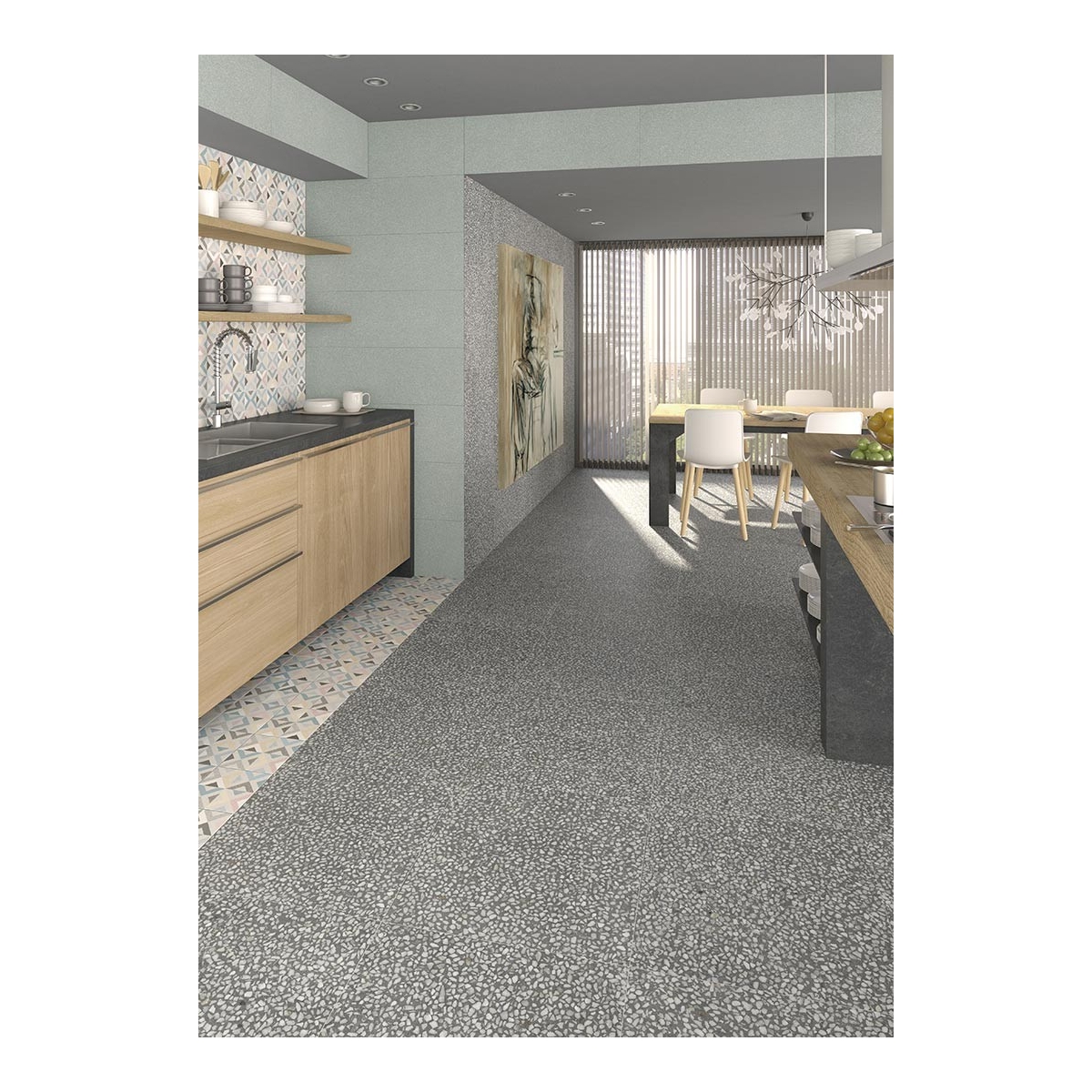 Portofino Graphite 60x60 (boîte 1,08 m2) Collection Portofino par Vives