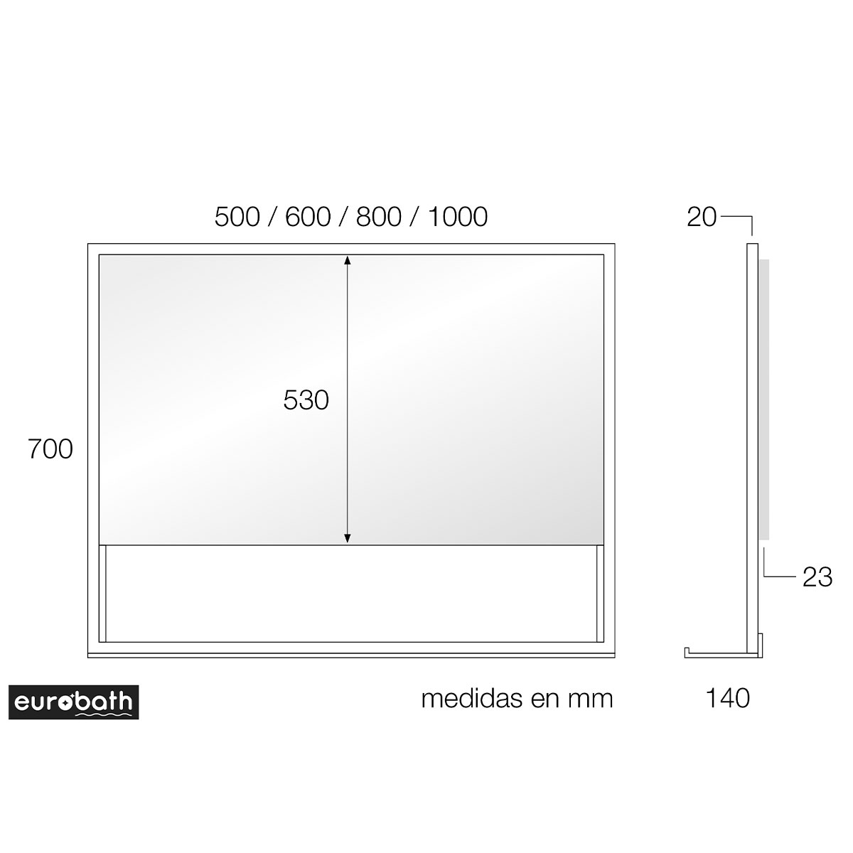 Schéma-Marguerite-Acier inoxydable-Grata-480-50-70-EUROBATH