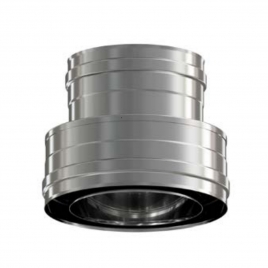 Adaptador de Doble a Simple Pared Inoxidable