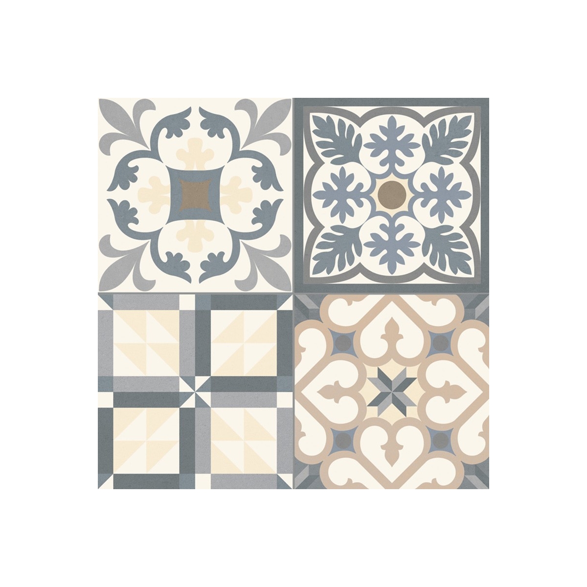 Heritage Grey - Revêtement de sol en porcelaine hydraulique à des prix abordables - Heritage Collection by Gaya Fores