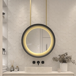 Bahia - Intérieur Rond Scandinave Noir Led 480