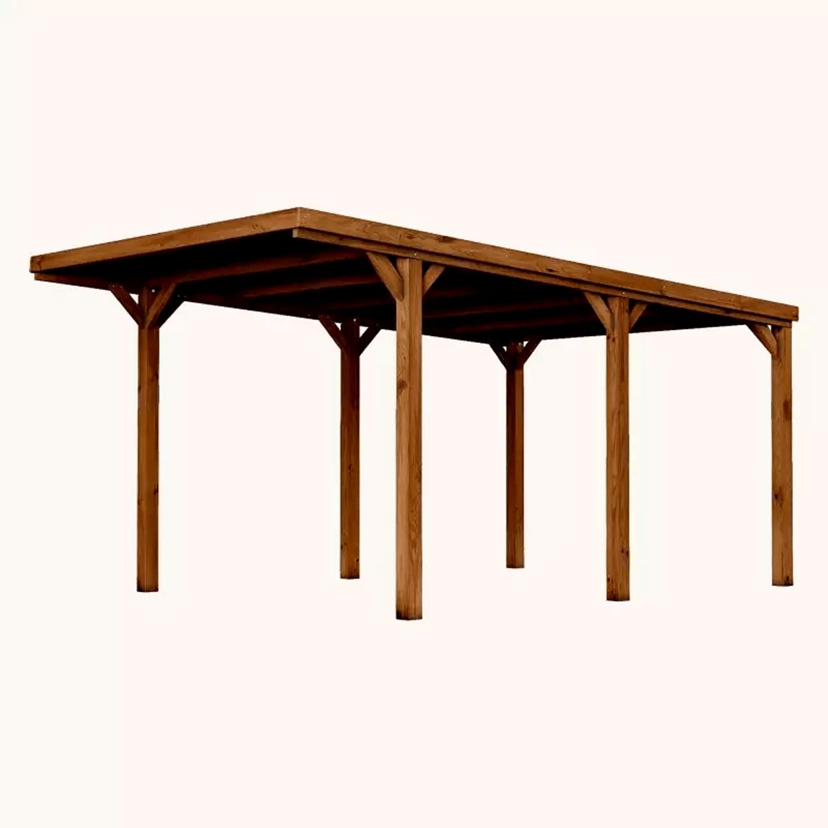 Cochera individual madera simple