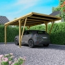 Carport individuel moderne en bois