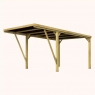 Maquette de carport individuel moderne en bois Victor