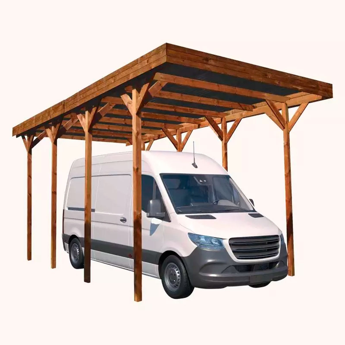 Carport individuel pour caravane