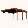 Victor model double wooden garage