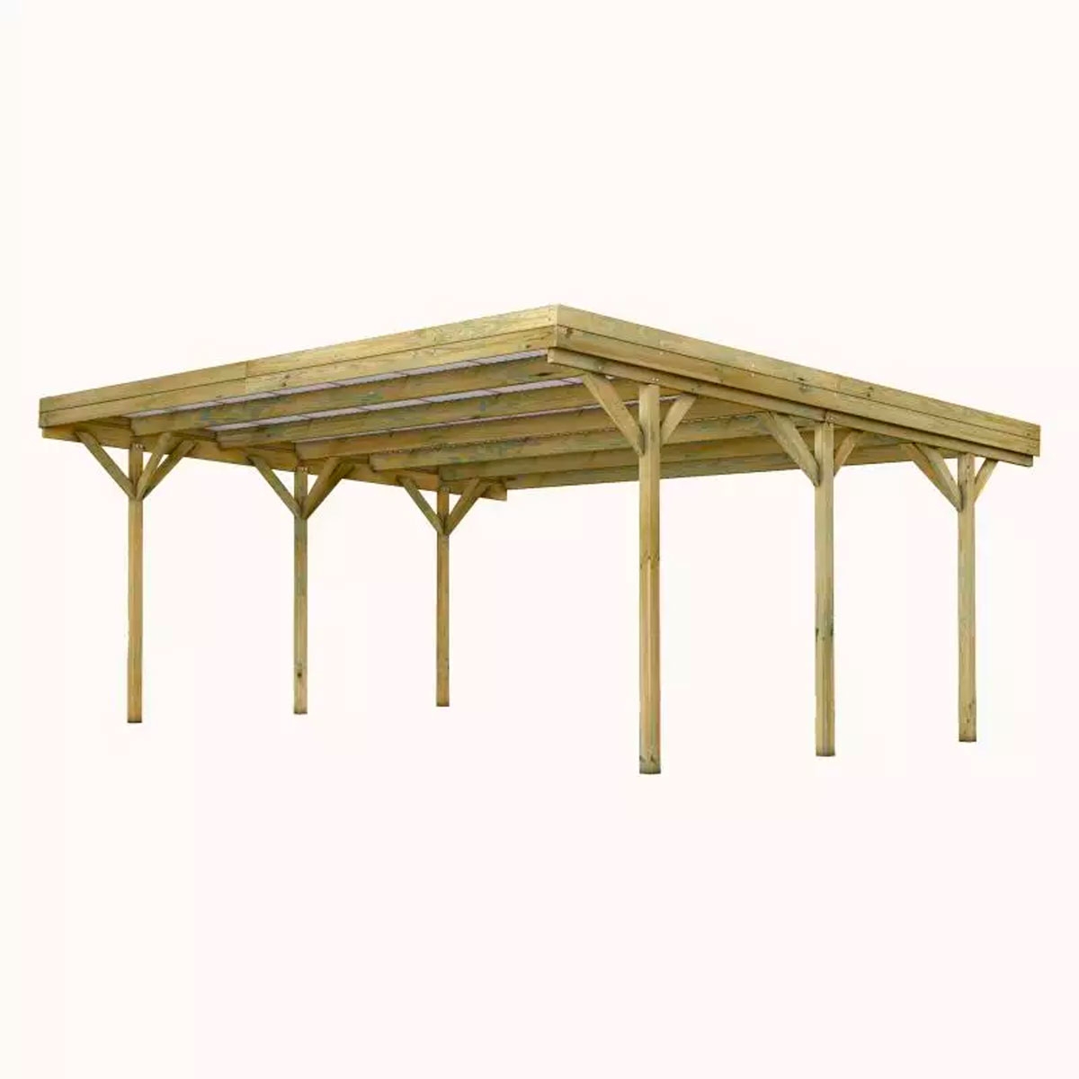 Doppelter Holz-Carport-Modell Jean
