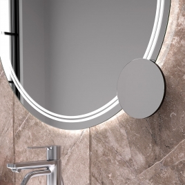 Espelho redondo com luz LED 160 EUROBATH Dominica (80Ø)