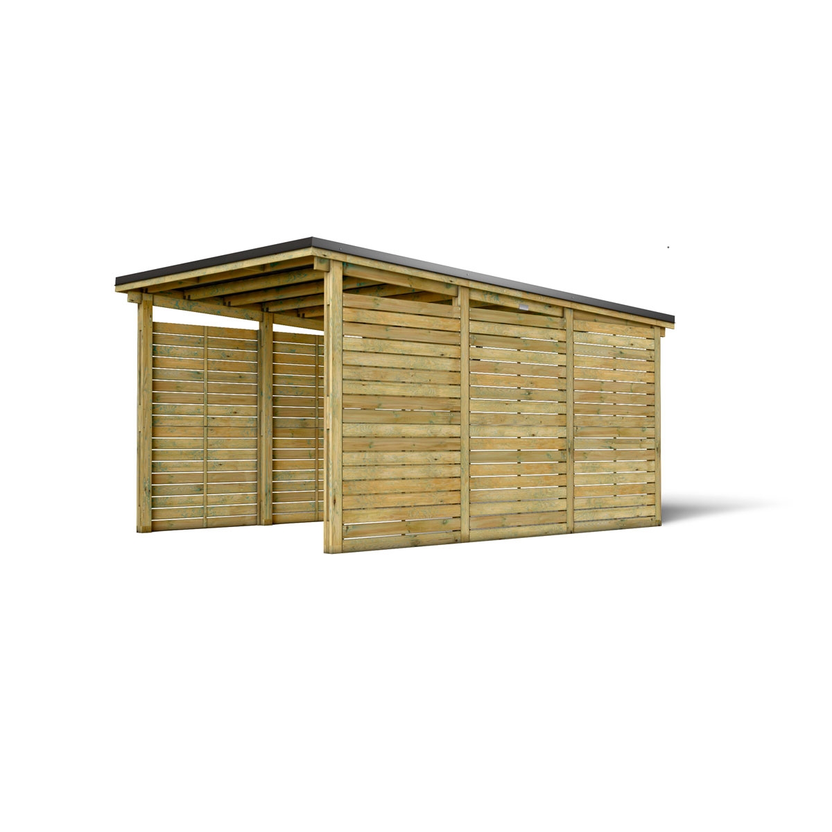 Garagem individual de madeira modelo Cesar 19,6 m² s