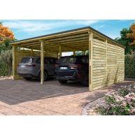 Garagem individual de madeira modelo Cesar 38 m²