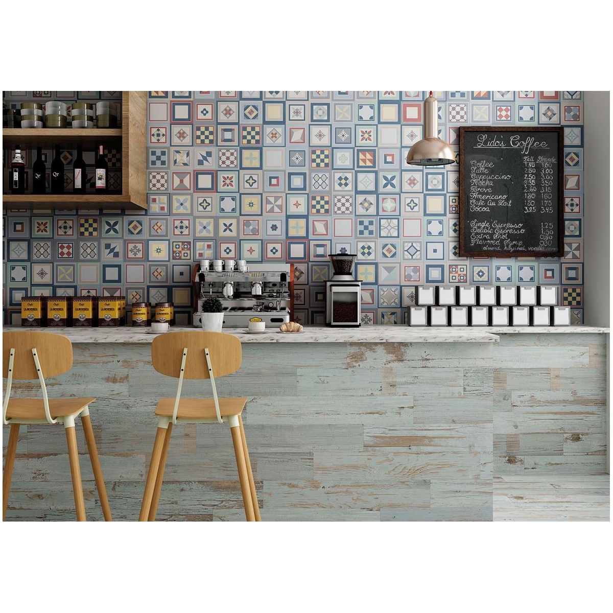 Grenier Mix - Porcelanato com imitação hidráulica - Heritage Collection by Gaya Fores