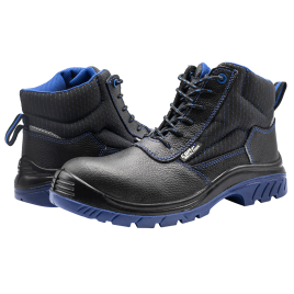Bellota Comp S3 Botas de segurança em pele preta e azul 72307