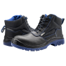 Photo de Bellota Comp S3 Bottes de sécurité en cuir noir et bleu 72307