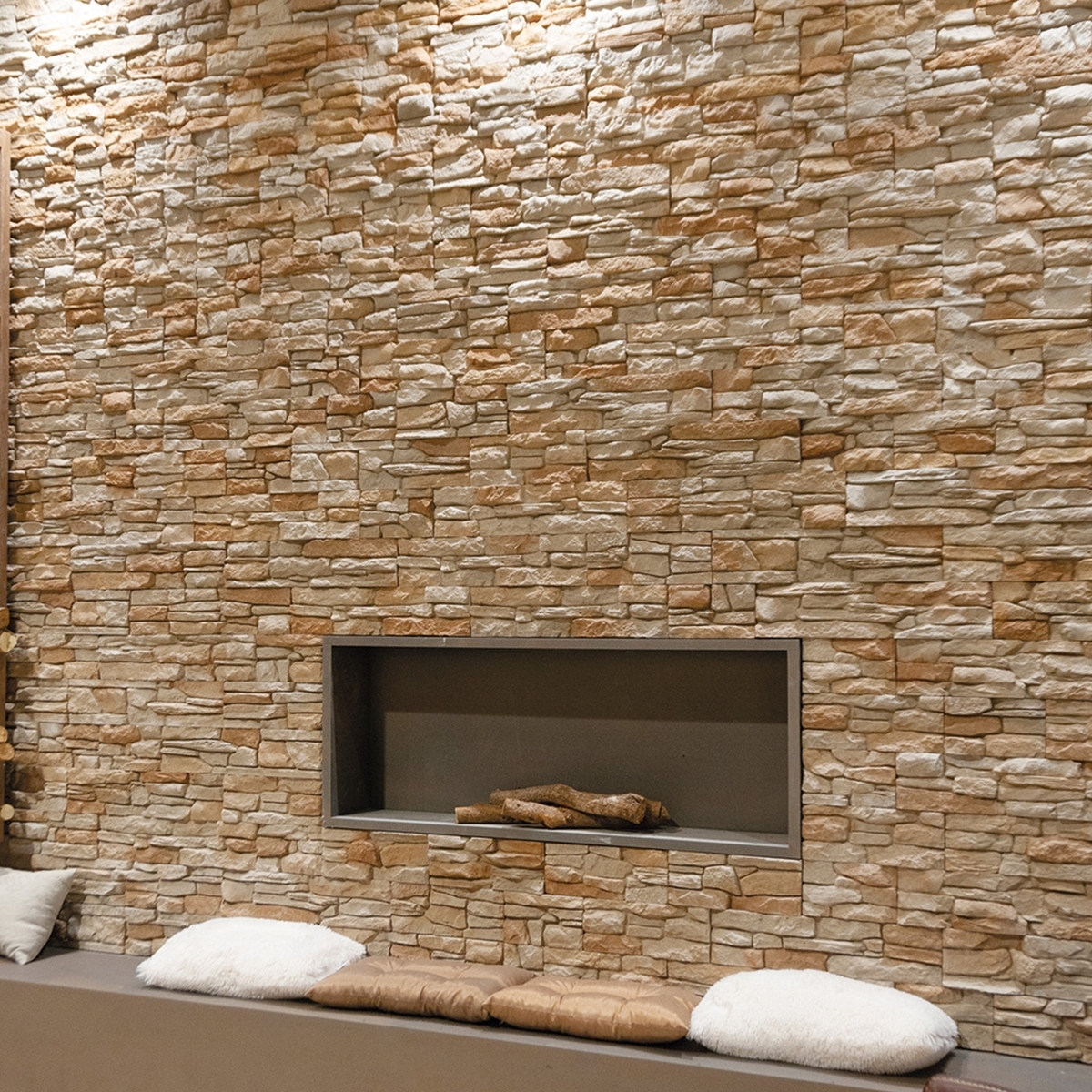 Carrelage mural imitation pierre de cuivre Santander - Revêtement mural Verniprens