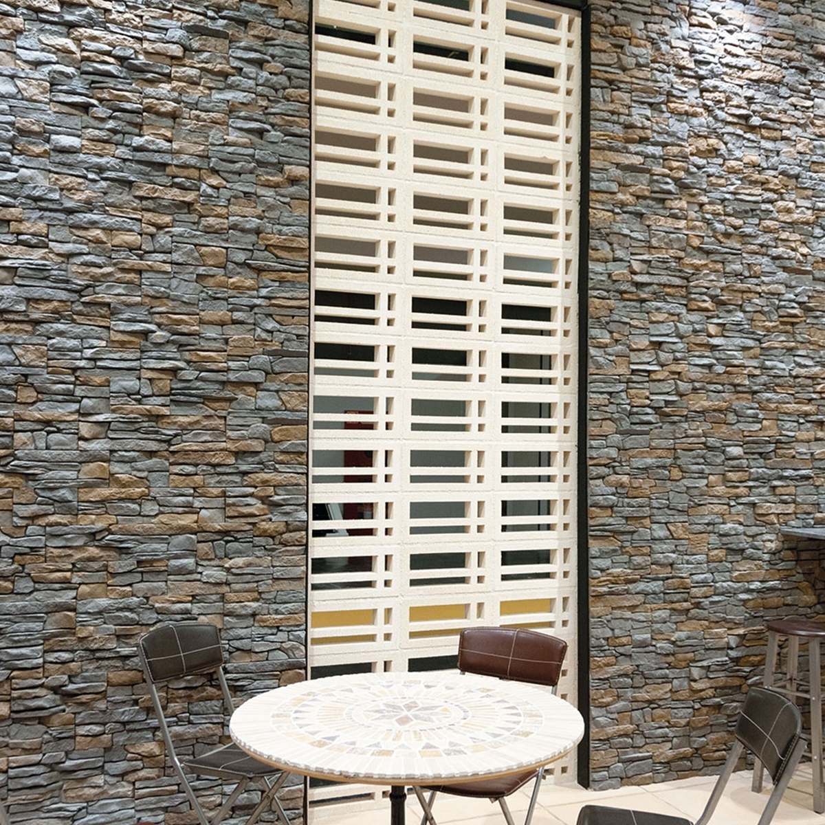 Verniprens - Betonziegelverkleidung - Santander marengo Steinimitation