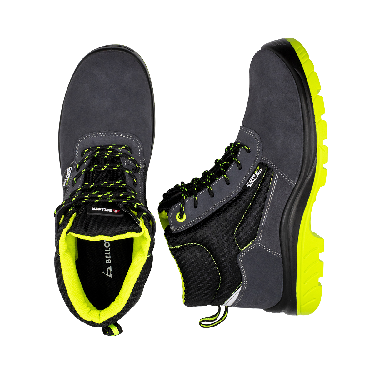 Detail Bellota COMP+ S1P Grüne Wildleder-Sicherheitsstiefel