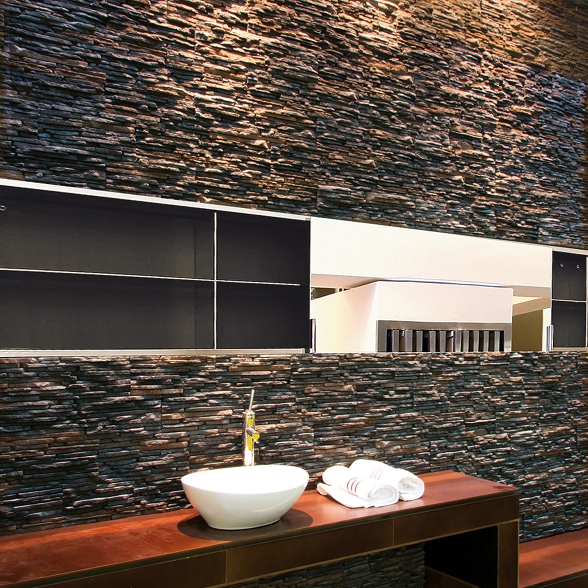 Revestimientos - Revestimiento con plaquetas de hormigón - Laredo magma revestimiento imitación piedra