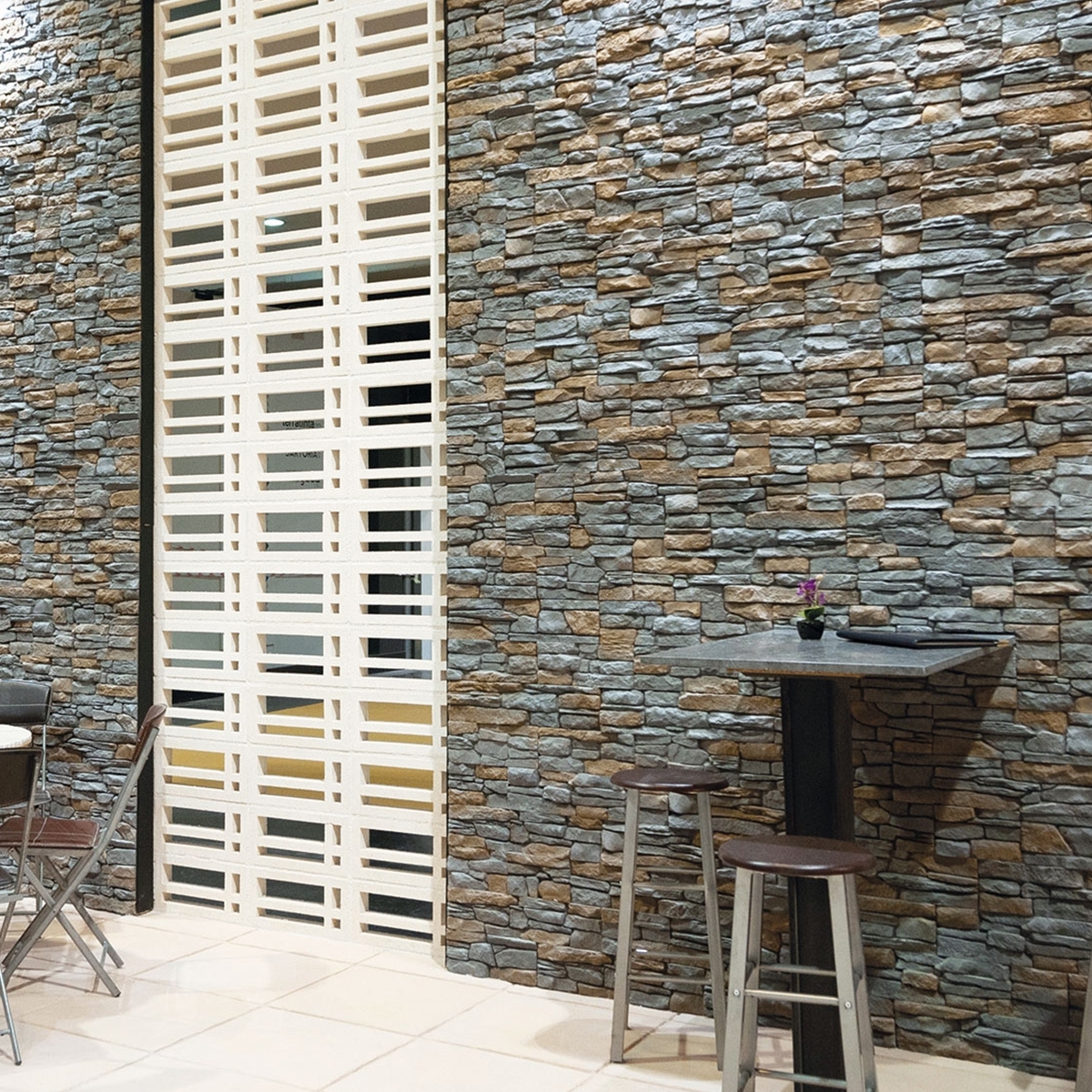 Santander marengo imitação de pedra revestimento de parede - Verniprensrevestimento de parede