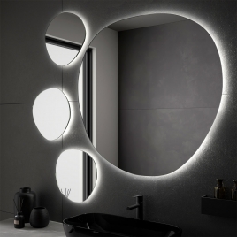 Espejo Irregular con luz led 120 Eurobath Stelvio
