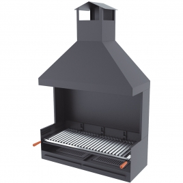 Charcoal and wood barbecue BV-102