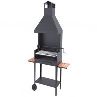 Holzkohle- und Holzgrill BVE-64 mit Aufzug