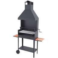 Holzkohle- und Holzgrill BVE-84 mit Aufzug