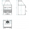 Diagram Charcoal and wood barbecue BF-60