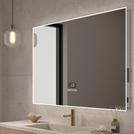Santorini EUROBATHmirror with 160 front and backlit LED light
