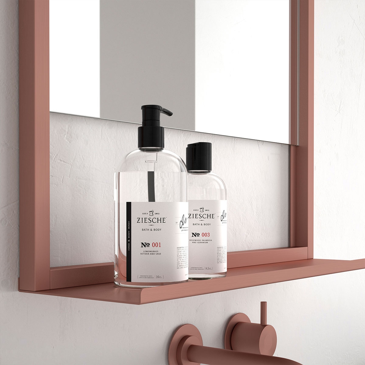 Miroir à cadre métallique Adélaïde de EUROBATH 1