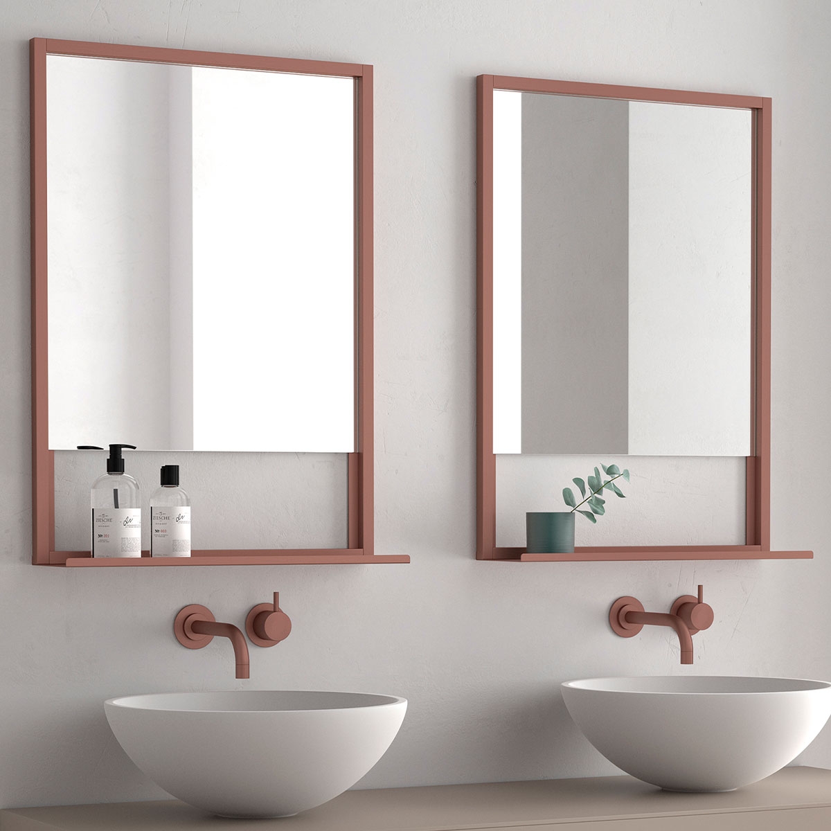 Miroir à cadre en métal Adelaida de EUROBATH