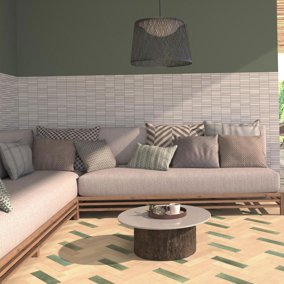 Living room-kit-kat-mosaic-matte-gray