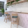 Kit-Kat Matte White Mosaic Kitchen