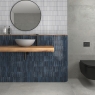 Kit-Kat Matte White Mosaic Bathroom