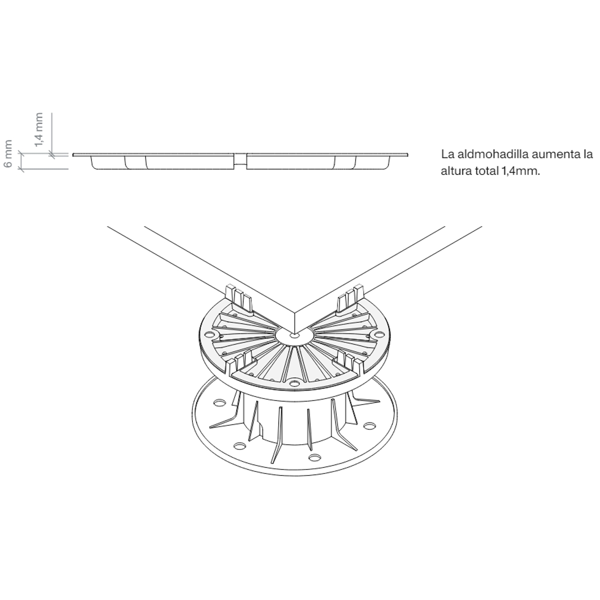 Coussin fixe BSP (10pc) Outline