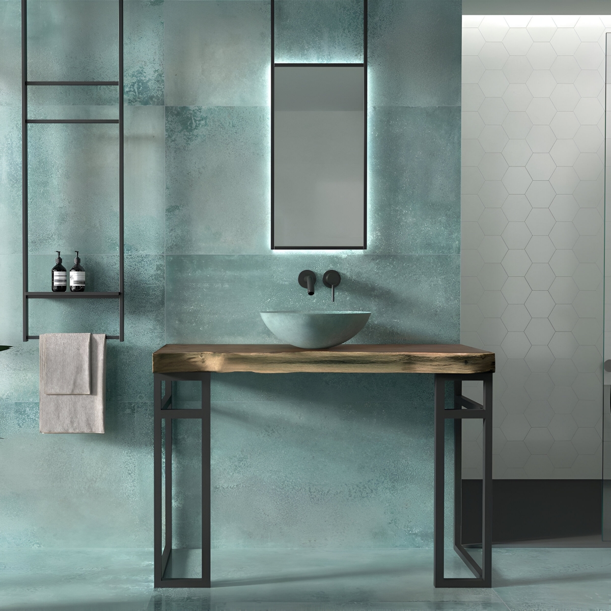 Ambiente Magnet Menthe Lavabo en Céramique