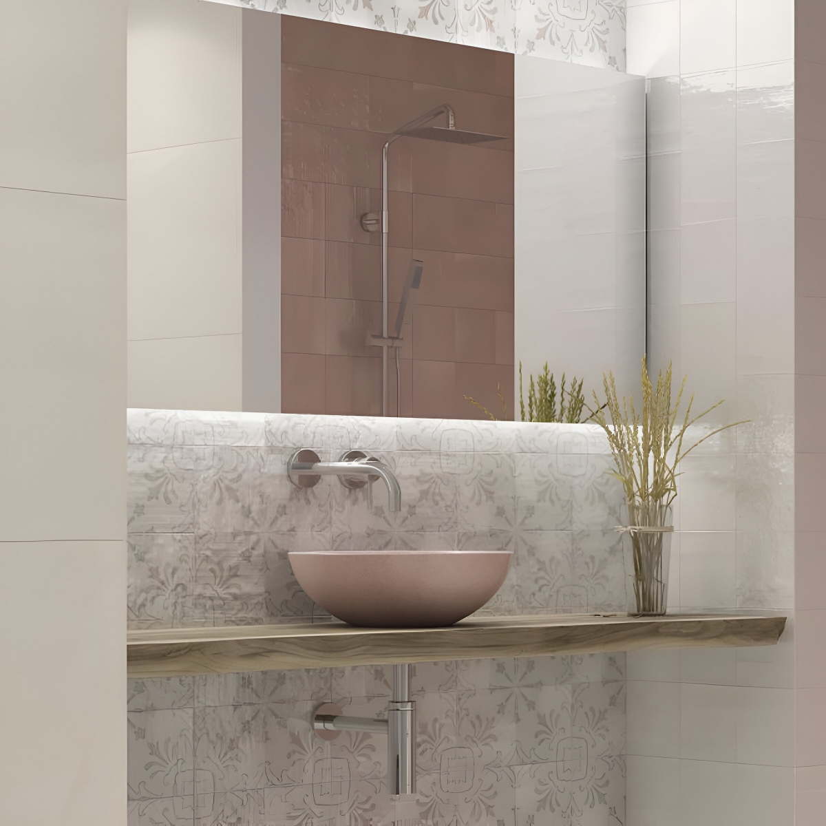 Ambience Berlin Flamingo ceramic washbasin