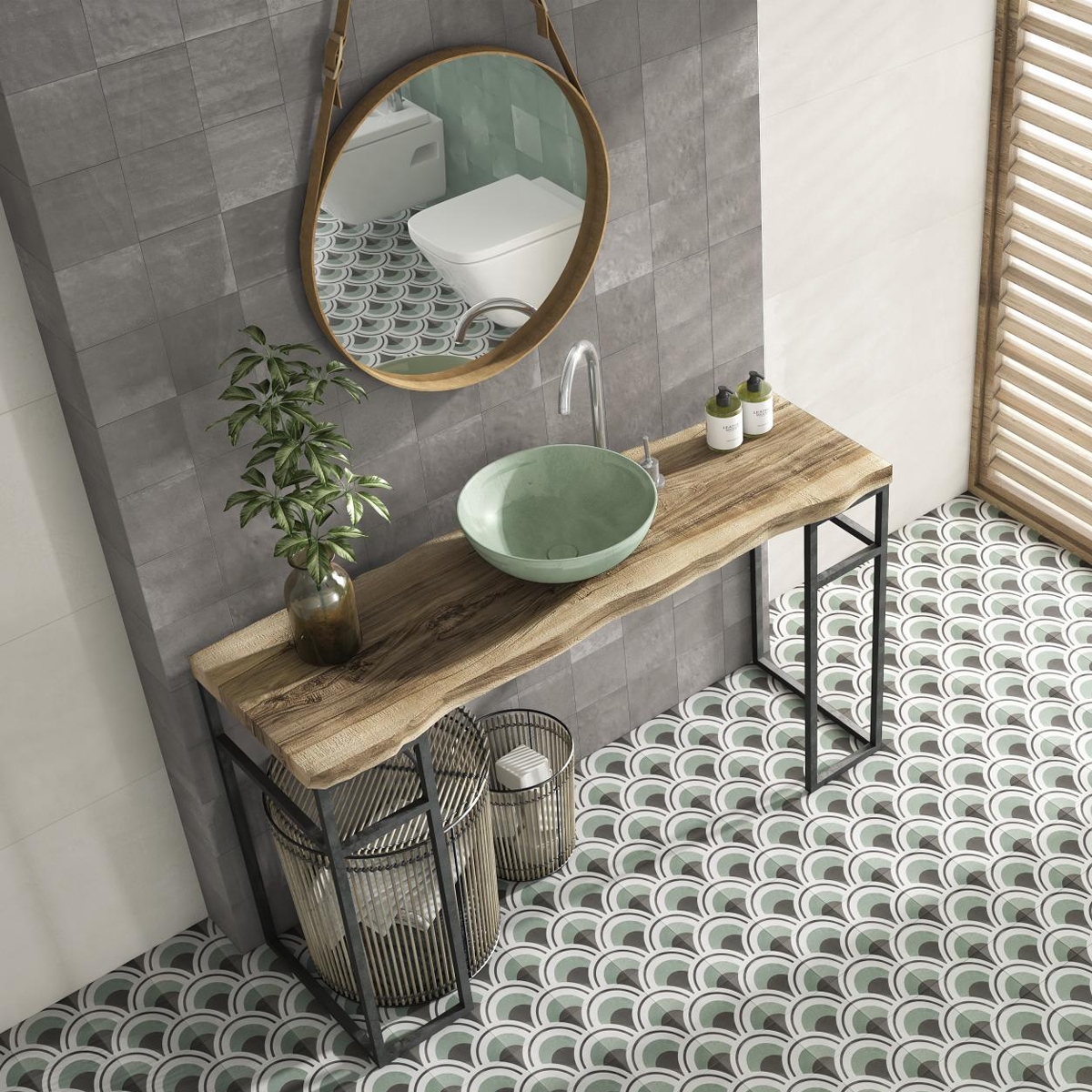 Lavabo en céramique Ambiente Berlin Aquamar