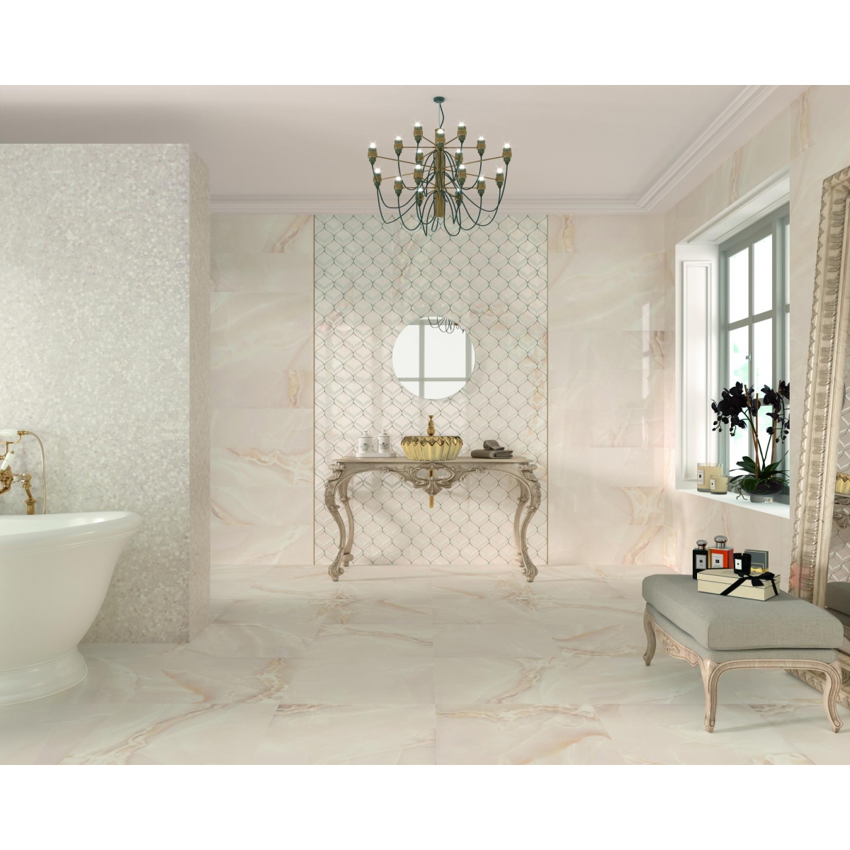 Ambiente Selene Light Gold 2 Keramikwaschbecken