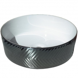 Spiga Chrome Keramikspüle 35,5x35,5x13 cm