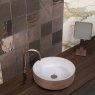 Ambience ceramic washbasin Glam White & Copper